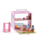 Wooden Dollhouse Playroom for Girls (3+). A premium eco-friendly toy that inspires creativity, empathy, and imaginative storytelling through play.
