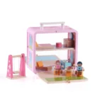 Wooden Dollhouse Playroom for Girls (3+). A premium eco-friendly toy that inspires creativity, empathy, and imaginative storytelling through play.
