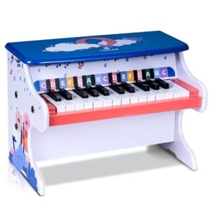 25-Key Mini Piano Toy – Electronic Keyboard for Toddlers, Early Learning Wooden Instrument, Birthday & Christmas Gift