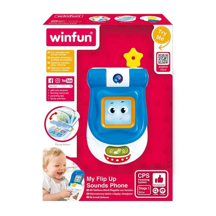 Winfun My Flip Up Sounds Phone | Learning Toy Phone for 12 Months+ - Image 5