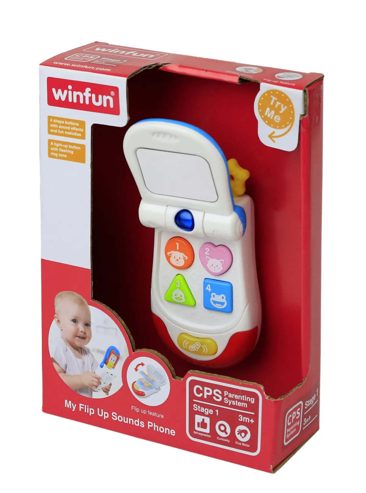 Winfun My Flip Up Sounds Phone | Learning Toy Phone for 12 Months+ - Image 4