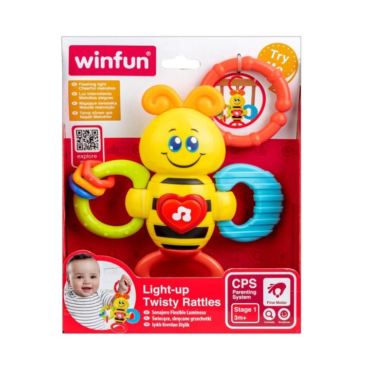 Light-Up Twisty Rattles - Bee - Image 3