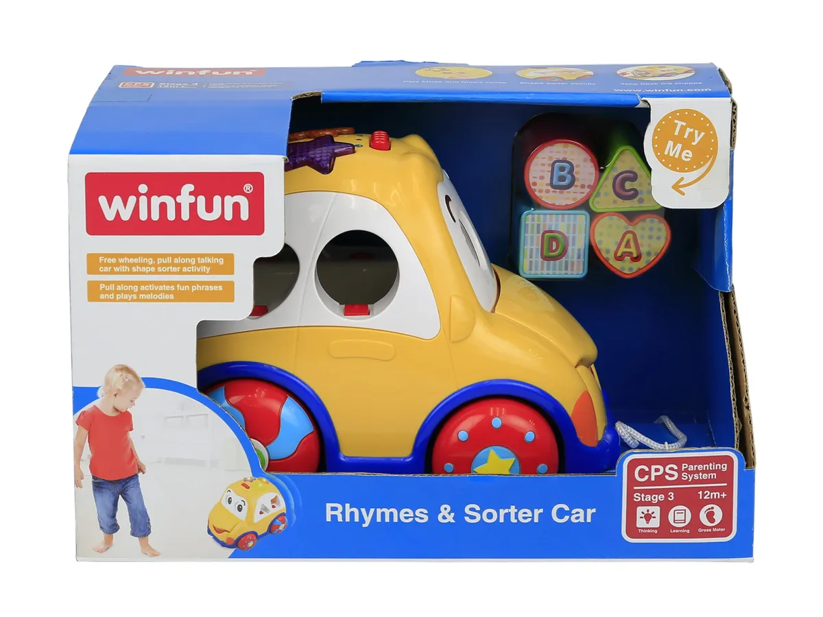 Winfun Rhymes and Sorter Car | Learning Shape Sorter for 12 Months+