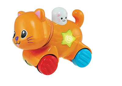 Winfun Press N Go Pet Kitten | Push-and-Go Toy for 12 Months+