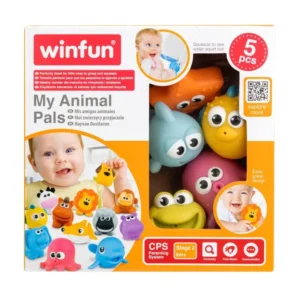 Winfun Splash N Squirt Bathtime Pals 5pcs | Bath Toy Set for 12 Months+