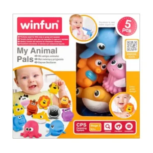 Winfun Splash N Squirt Ocean Pals 5pcs | Bath Toy Set for 12 Months+