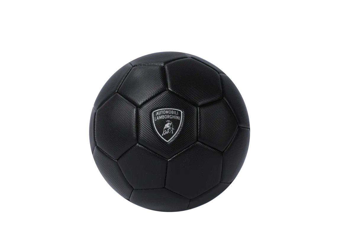 LAMBORGHINI No.5 PVC SOCCER BALL-BLACK (Size 5)
