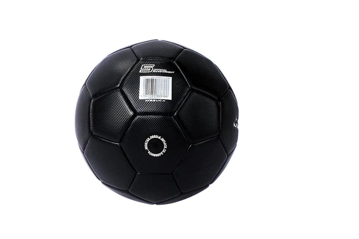 LAMBORGHINI No.5 PVC SOCCER BALL-BLACK (Size 5) - Image 3