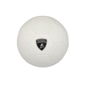 LAMBORGHINI #5 MACHINE SEWING PVC SOCCER BALL - WHITE (Size 5)
