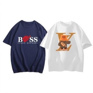 Men's 2-Pack T-Shirt Combo: Boss Blue + Premium White