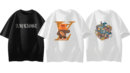 Men's 3-Pack T-Shirt Combo: Cube Print + AICRAOGE Black + Premium White