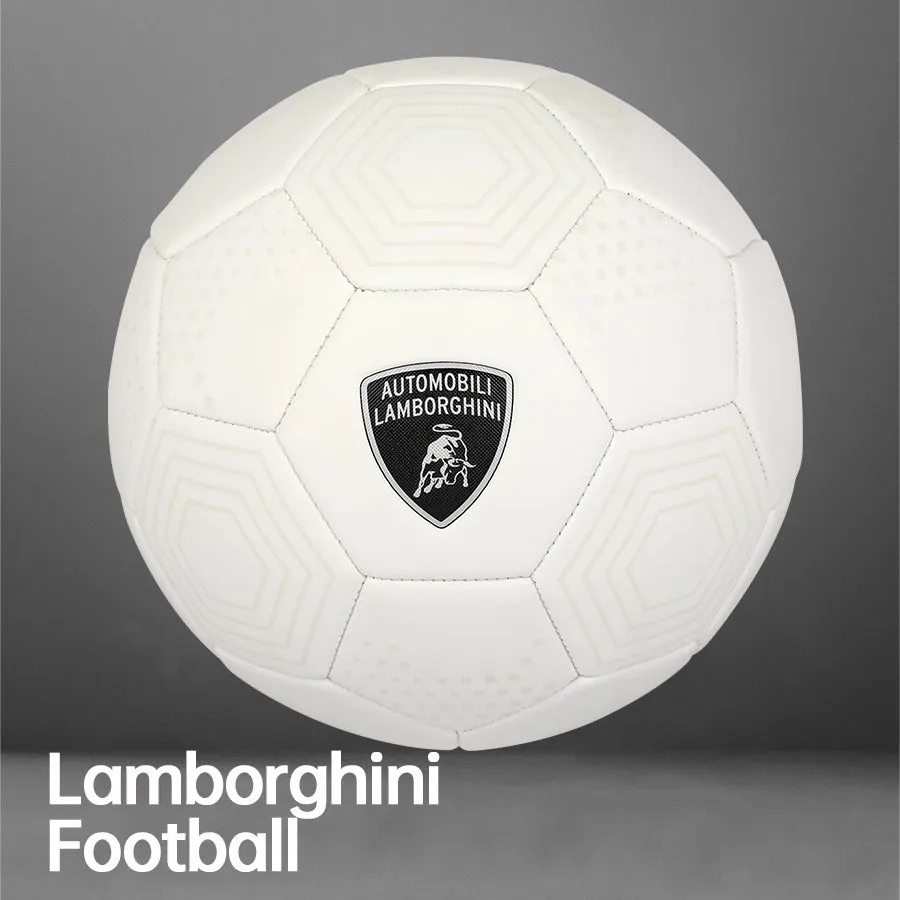 Lamborghini Machine Sewing Soccer Ball White Size 5 | Football Size 5 for 5 Years+ - Image 2
