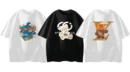 Men's 3-Pack T-Shirt Combo: Cube Print + Bear Print + Premium White