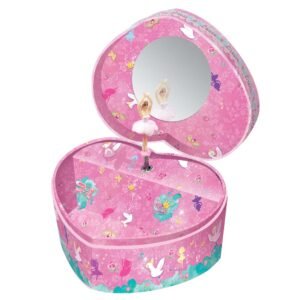 Pecoware Heart Shape Musical Jewelry Box | Musical Jewelry Box for 5 Years+