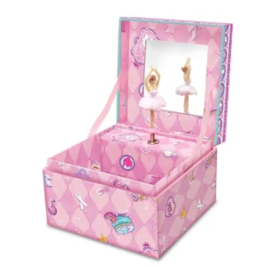 Pecoware Square Shape Musical Jewelry Box | Musical Jewelry Box for 5 Years+
