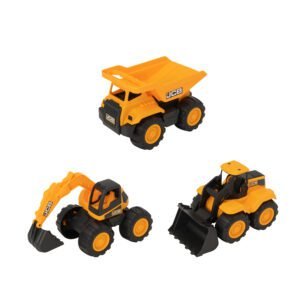 Teamsterz JCB 7 Inch Tough Trucks 3 Pack | Die-Cast Vehicle 3-Pack Set for 3 Years+