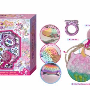 Pecoware Popit Decorative Bag and Headwear Suit | Pop-It Fashion Set for 5 Years+