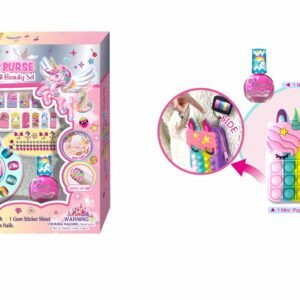 Pecoware Pop It Purse Nail Beauty Set | Pop-It Beauty Set for 5 Years+