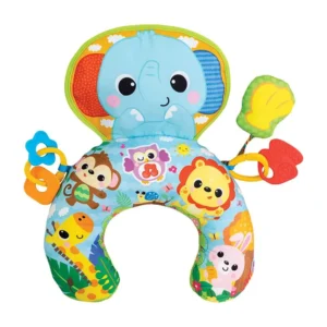 Winfun Jungle Fun Tummy Time Pillow | Tummy Time Toy for 0 Months+