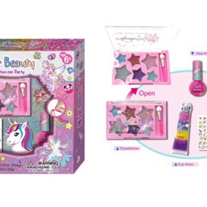 Pecoware Sparkling Cosmetic Set | Girls Cosmetic Play Set for 5 Years+