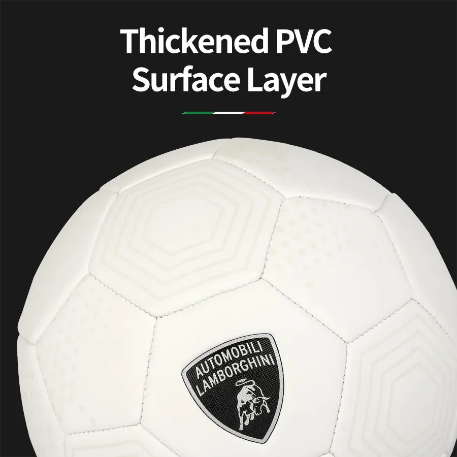 Lamborghini Machine Sewing Soccer Ball White Size 5 | Football Size 5 for 5 Years+ - Image 5