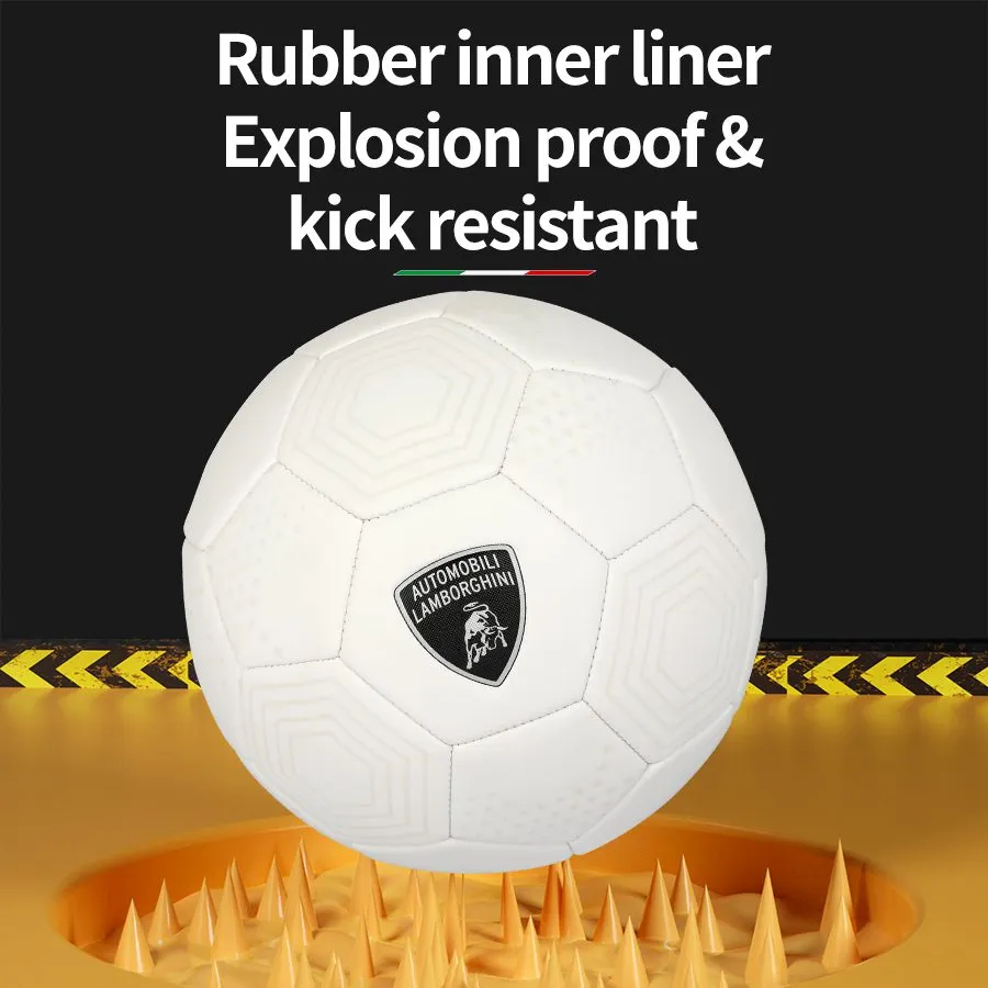 Lamborghini Machine Sewing Soccer Ball White Size 5 | Football Size 5 for 5 Years+ - Image 6