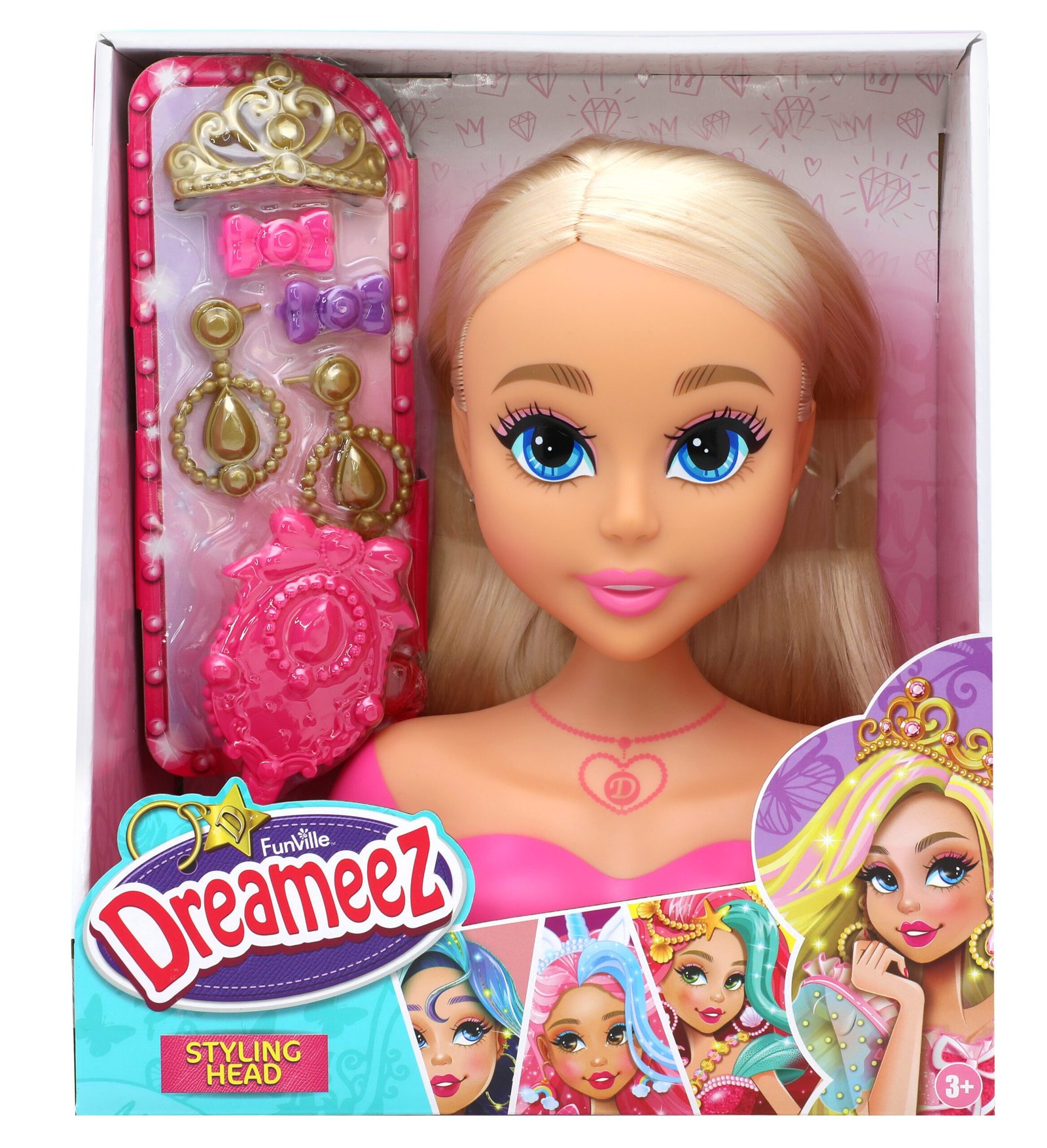 Funville Dreameez Styling Head | Fashion Styling Head Toy for 3 Years+