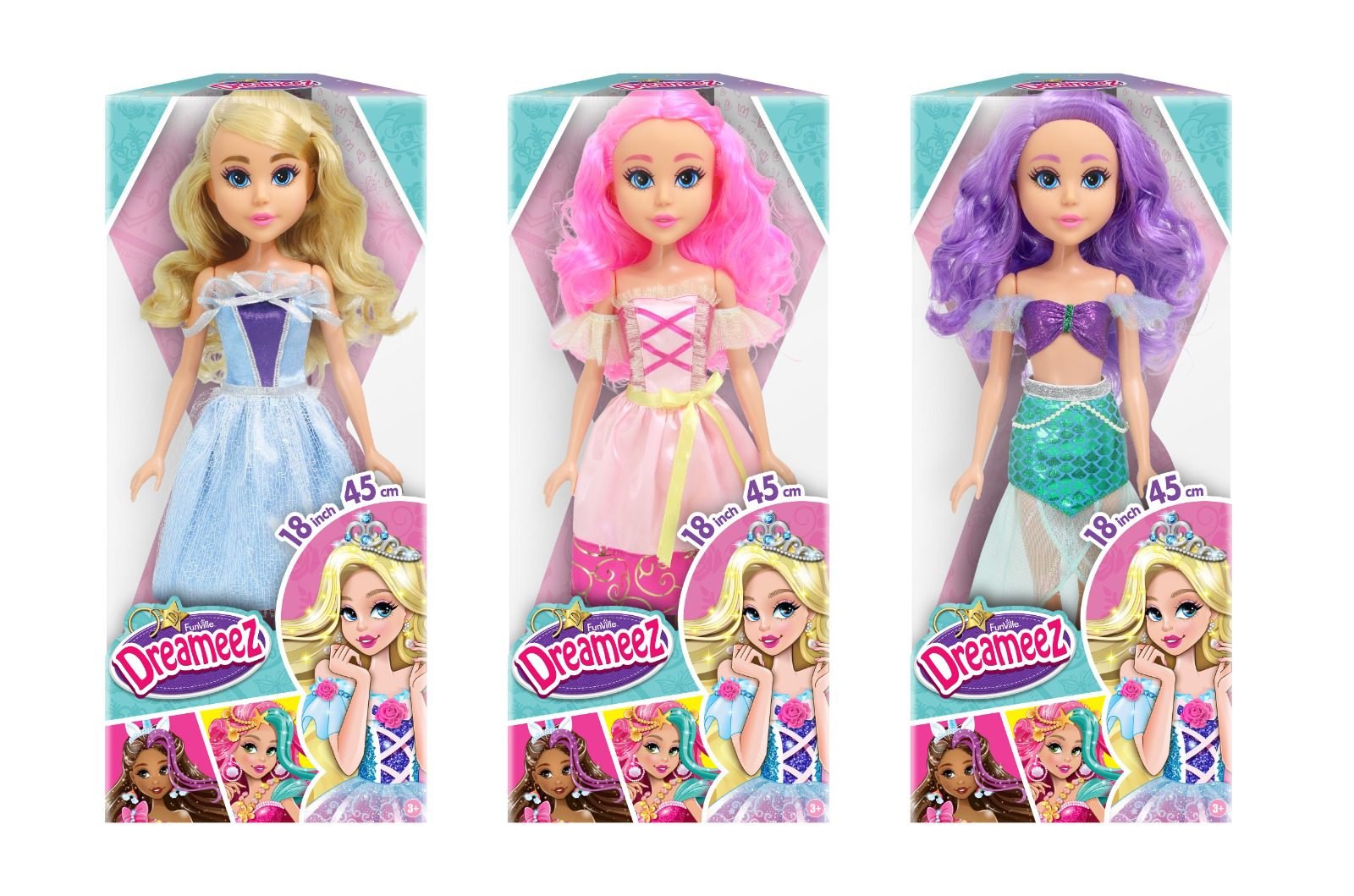 Funville Dreameez 18 Inch Fairy Tale Doll | Fashion Doll 18 inch for 3 Years+