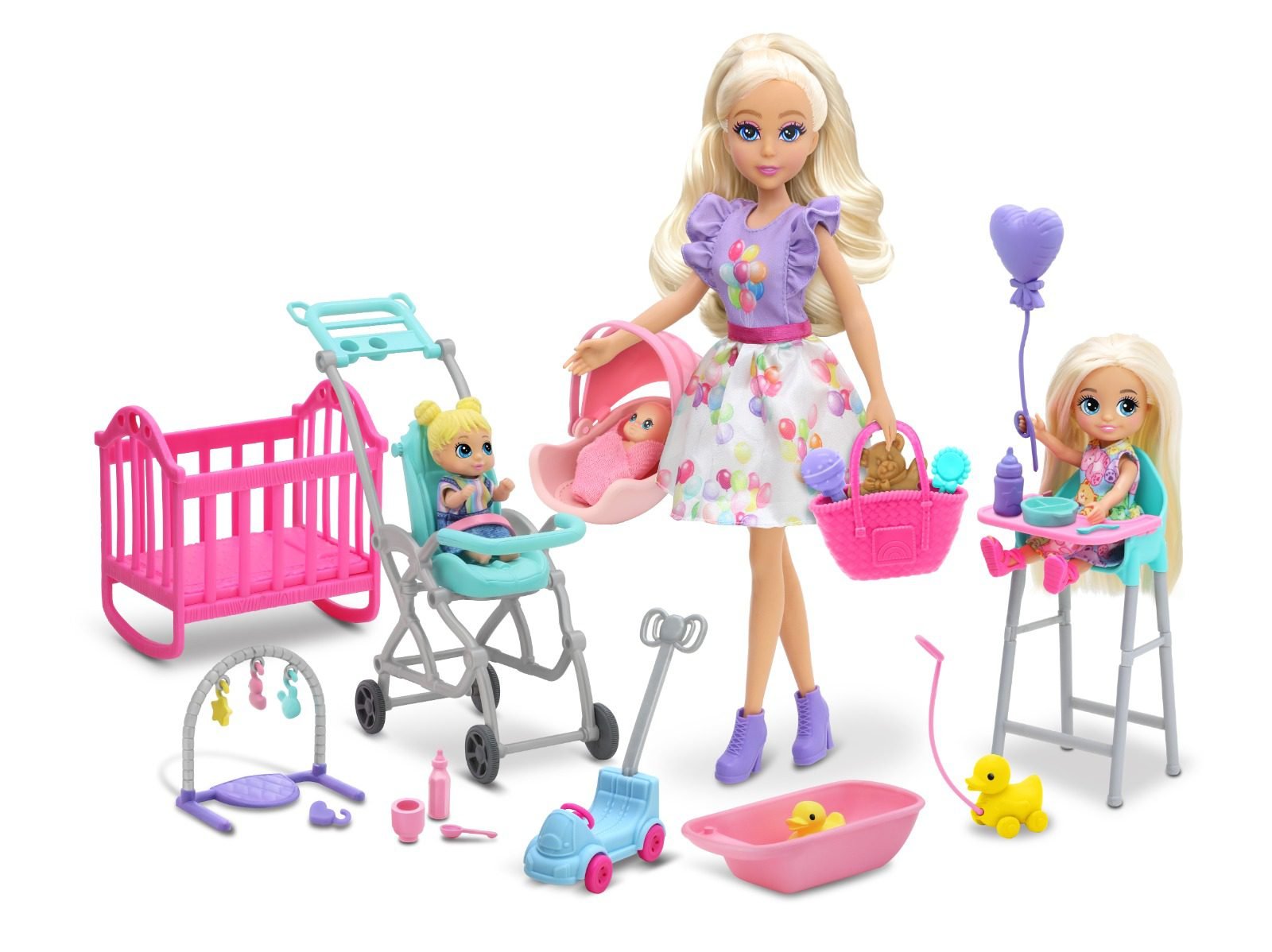 Funville Dreameez Baby Nursery Deluxe Set | Baby Nursery Doll Play Set for 3 Years+