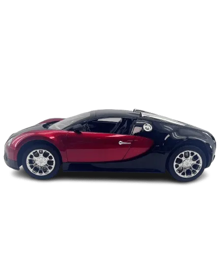 SAM Toys 1:10 Bugatti RC Car Blue Red | Remote Control Car 1:10 for 8 Years+