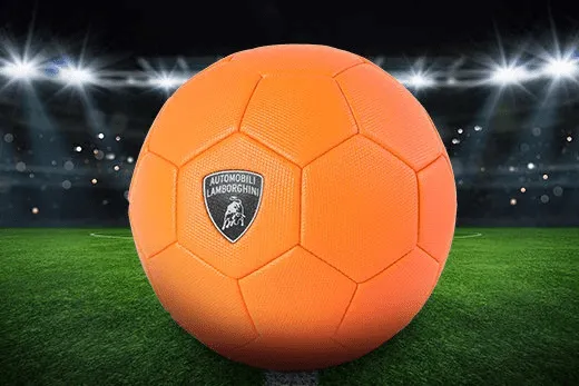 LAMBORGHINI No.5 PVC SOCCER BALL-ORANGE (Size 5) - Image 6