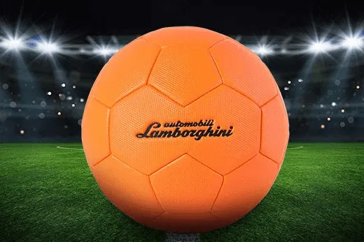 LAMBORGHINI No.5 PVC SOCCER BALL-ORANGE (Size 5) - Image 7