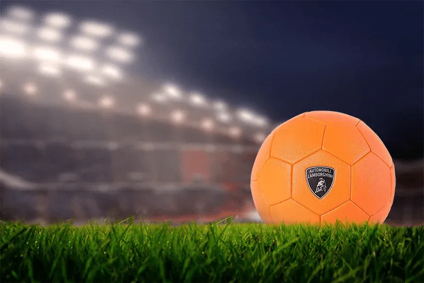 LAMBORGHINI No.5 PVC SOCCER BALL-ORANGE (Size 5) - Image 9